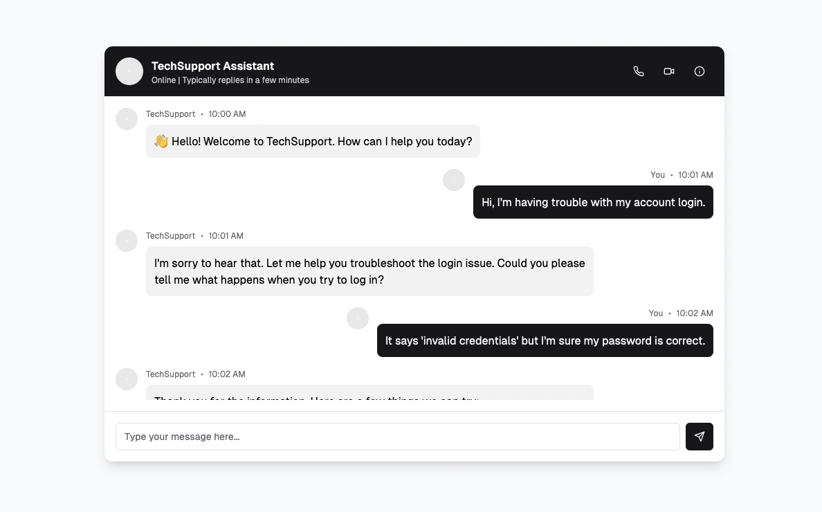 AI-powered customer service chatbot