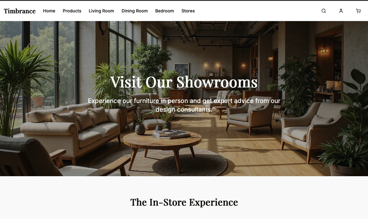 Furniture Store Website